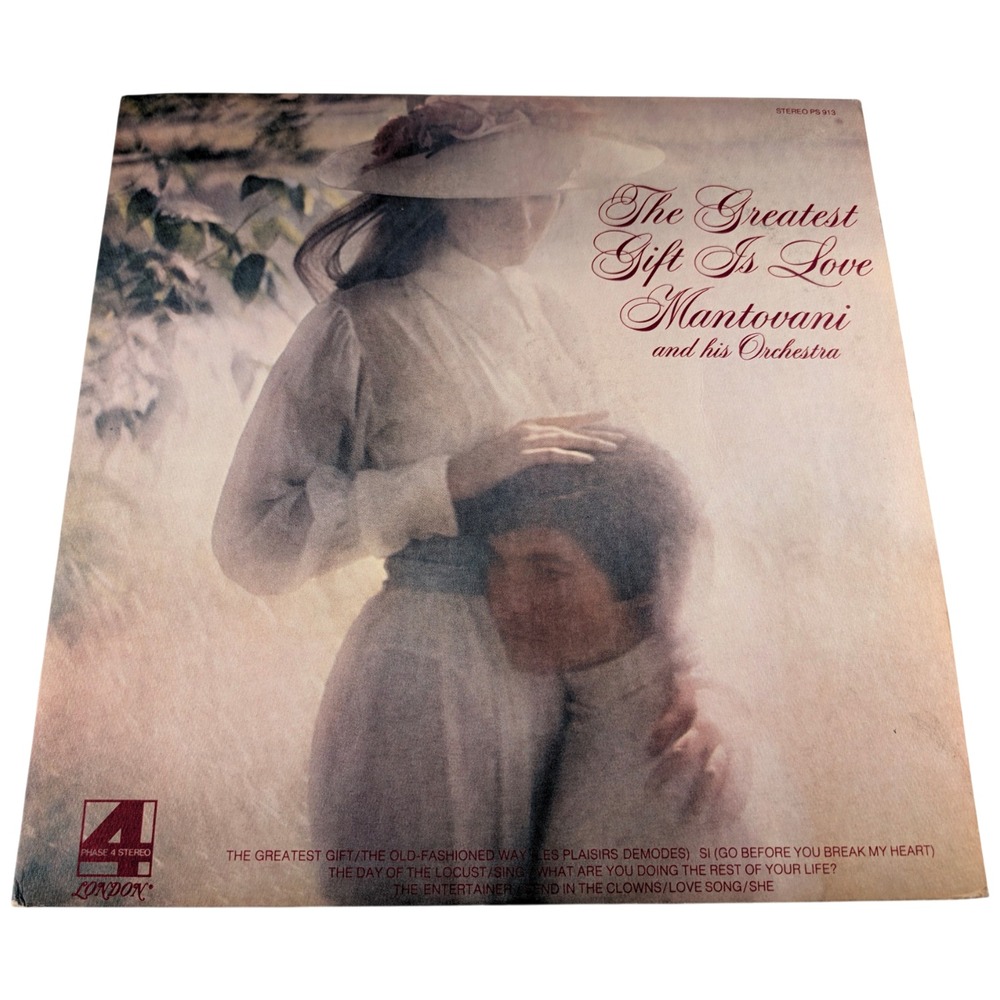Mantovani Greatest Gift Is Love London PS913 CRC Club Stereo Vinyl LP